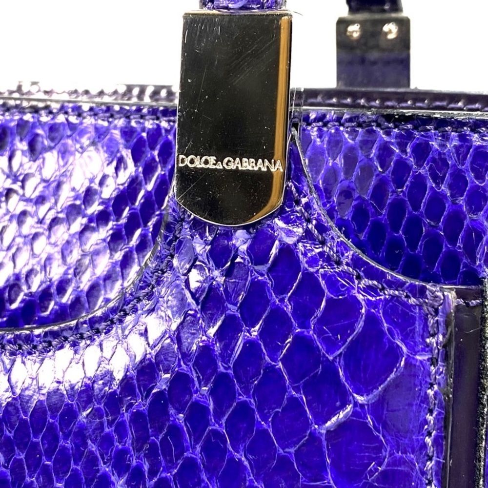 DOLCE & GABBANA | Python Leather Satchel - Picture 6 of 14